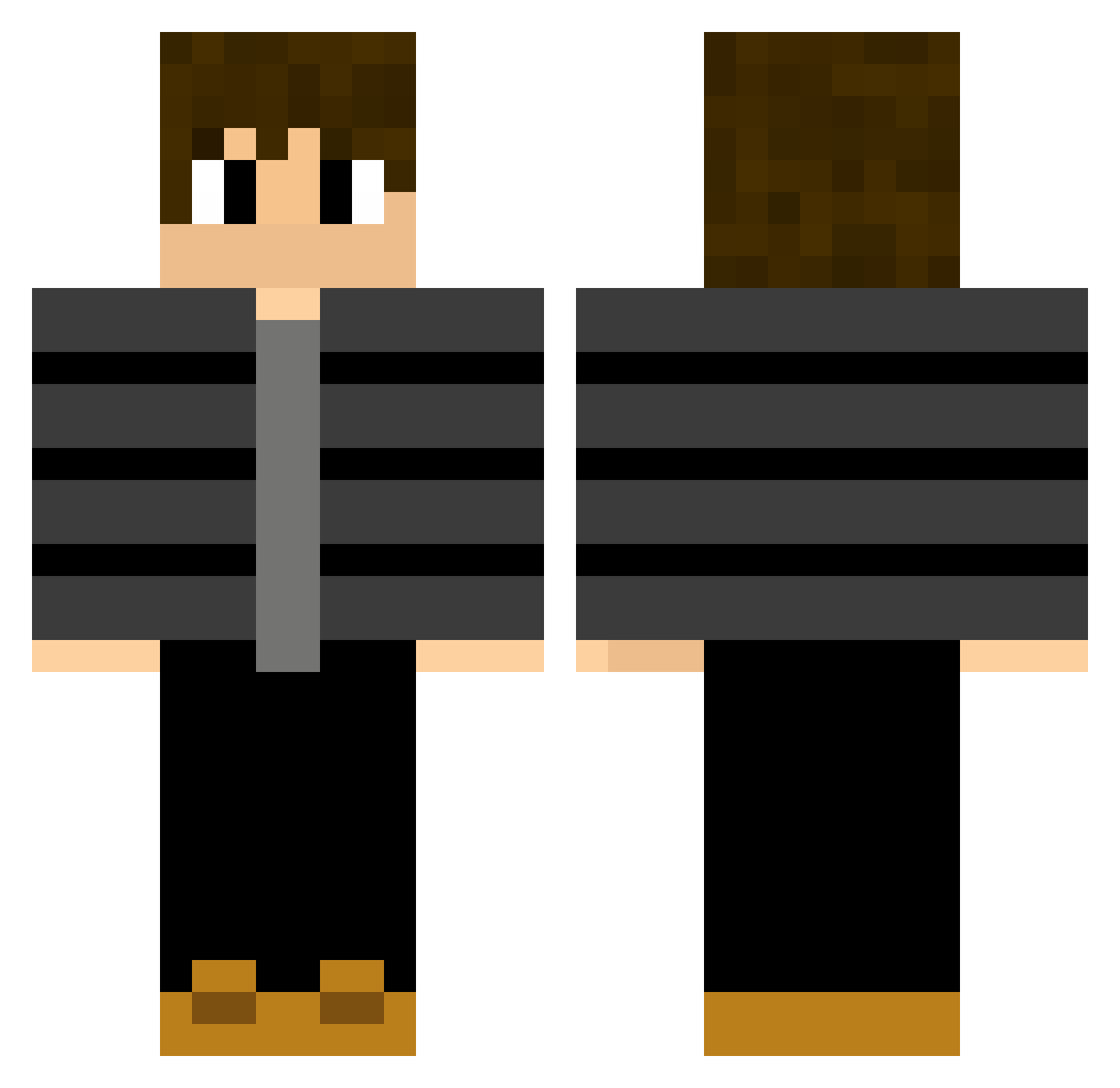imkopzpuki Minecraft skin, front and back view