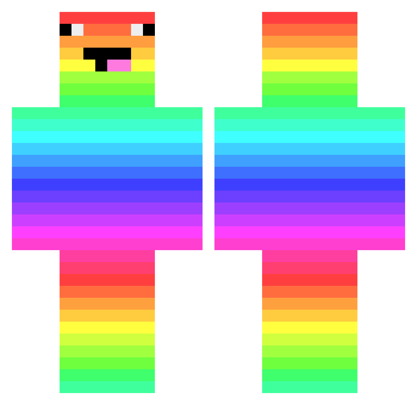pogchamp420_ Minecraft skin, front and back view