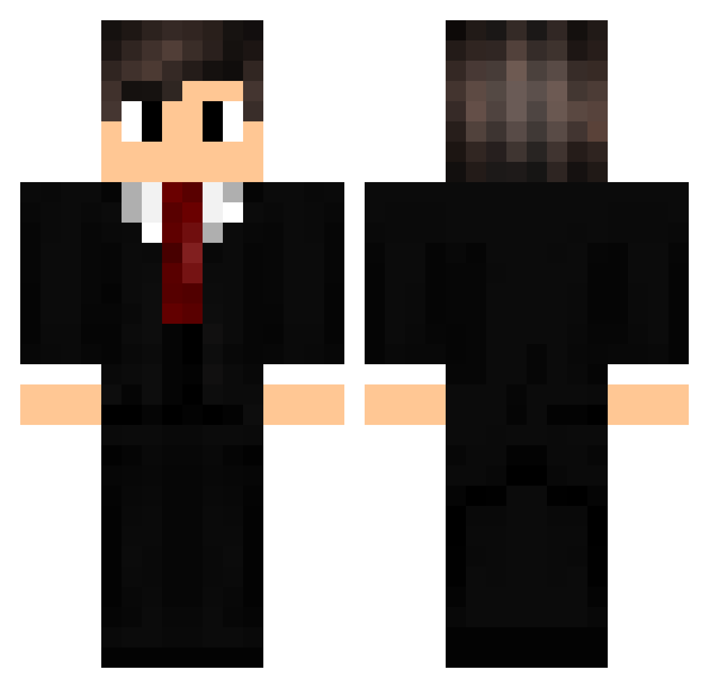 TheoSaav Minecraft skin, front and back view