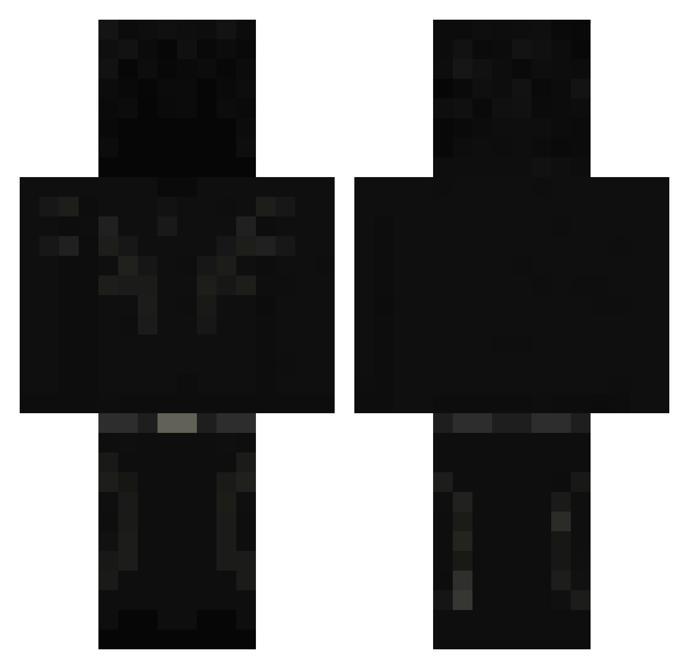 DaviduFDX Minecraft skin, front and back view