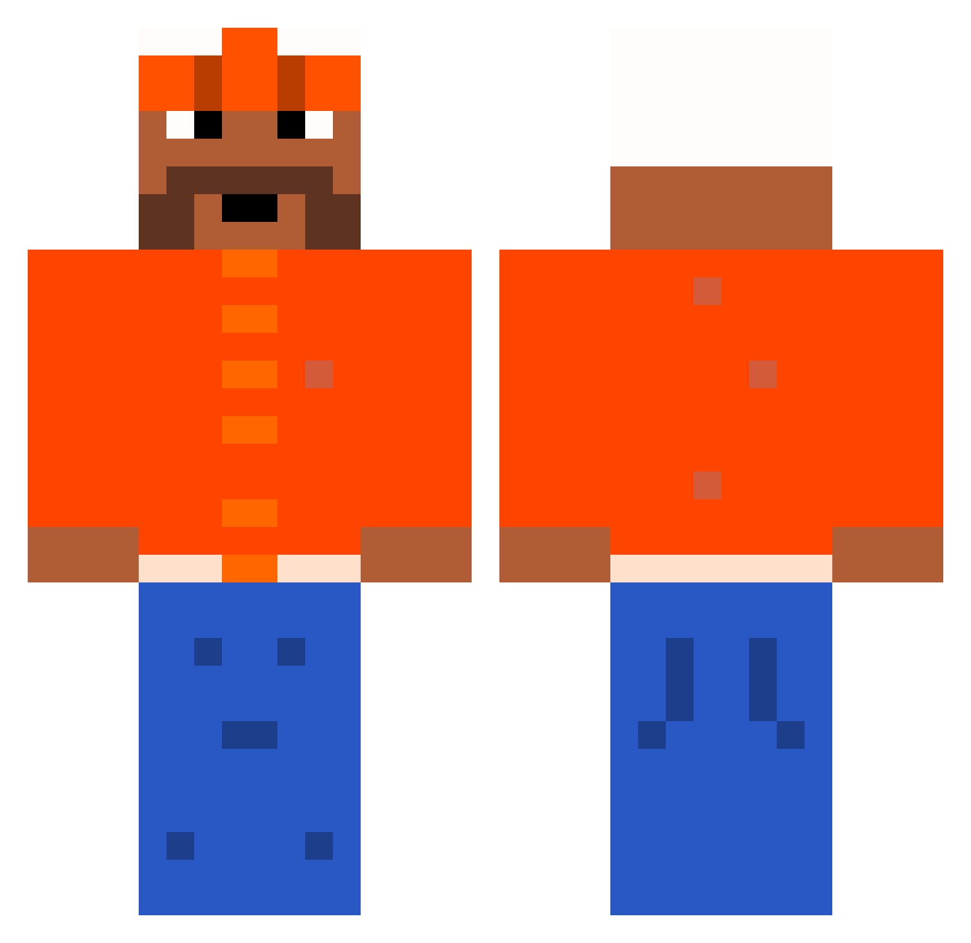 SantaClauss11 Minecraft skin, front and back view