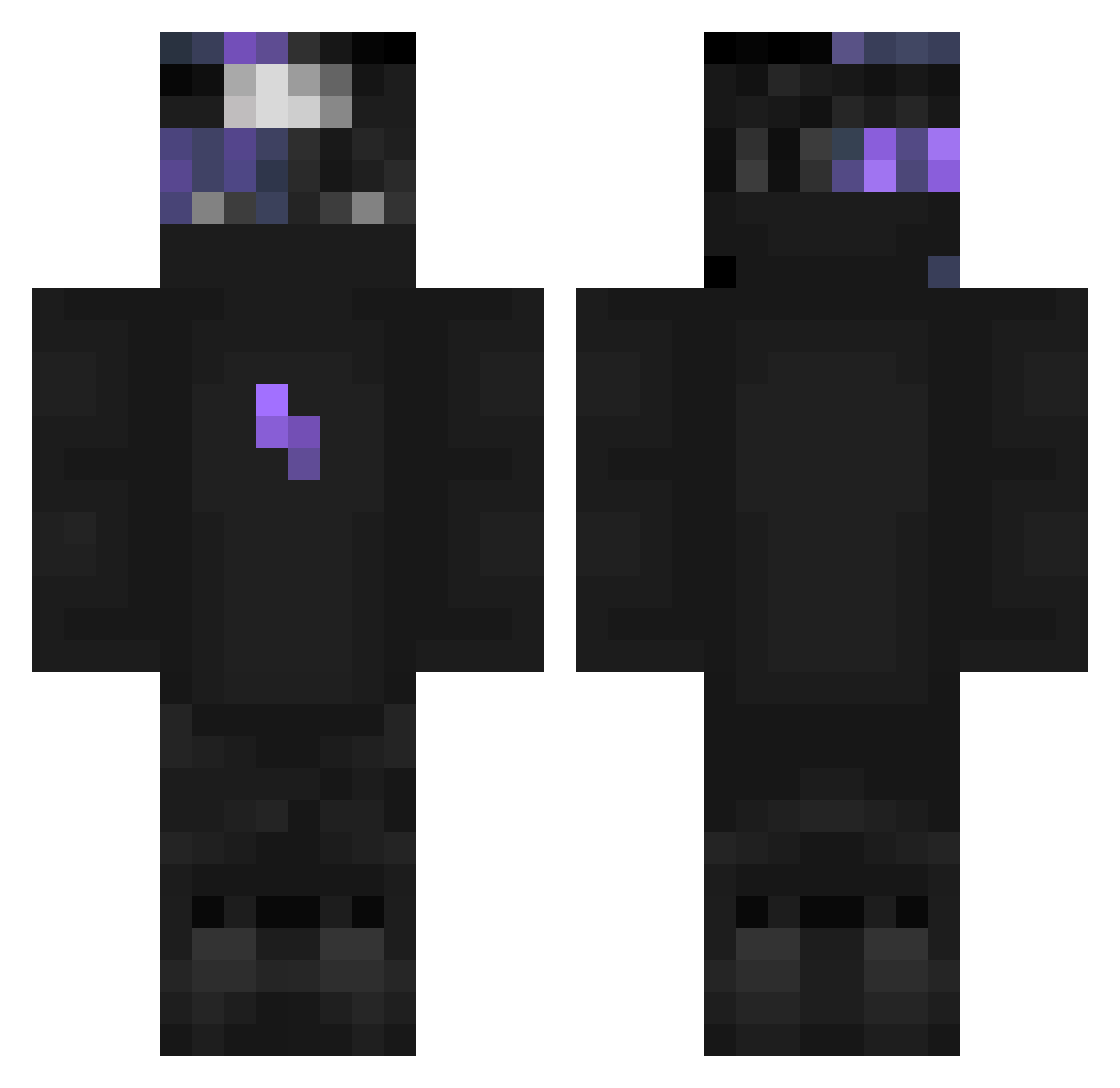 DatNinja28 Minecraft skin, front and back view