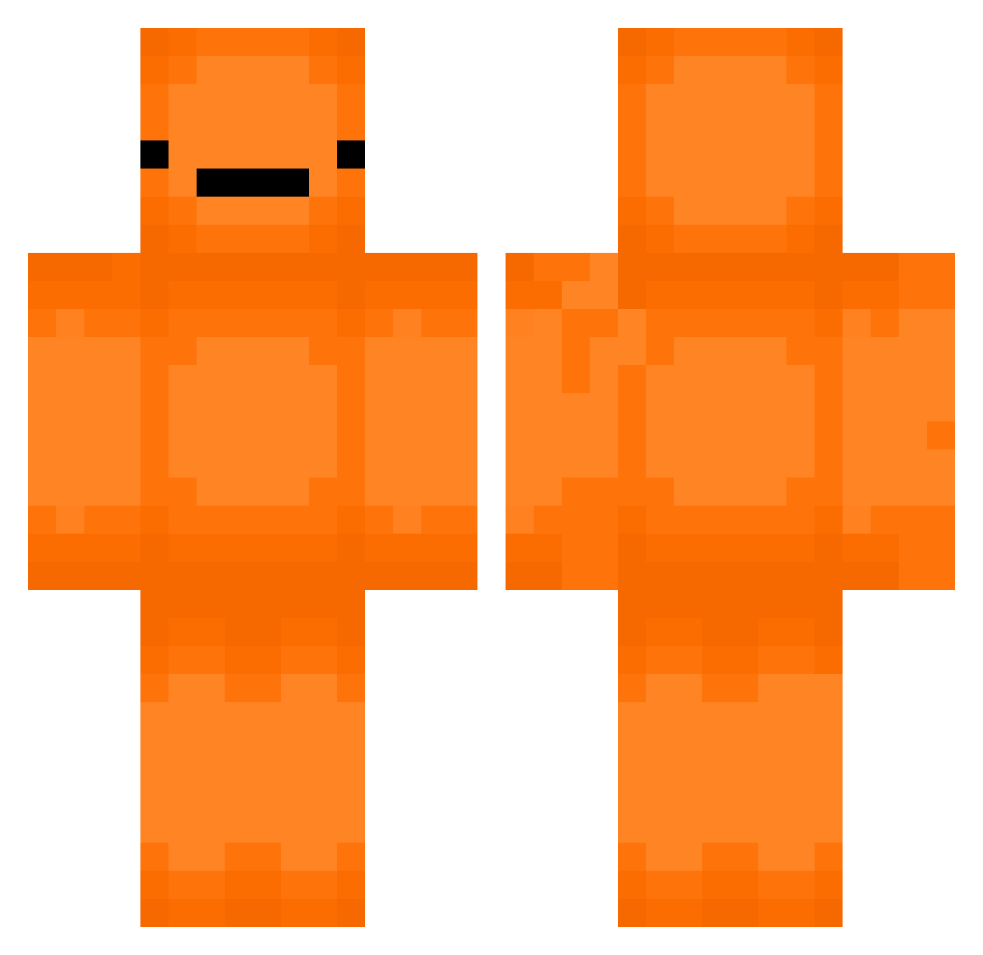 XiongLeto Minecraft skin, front and back view