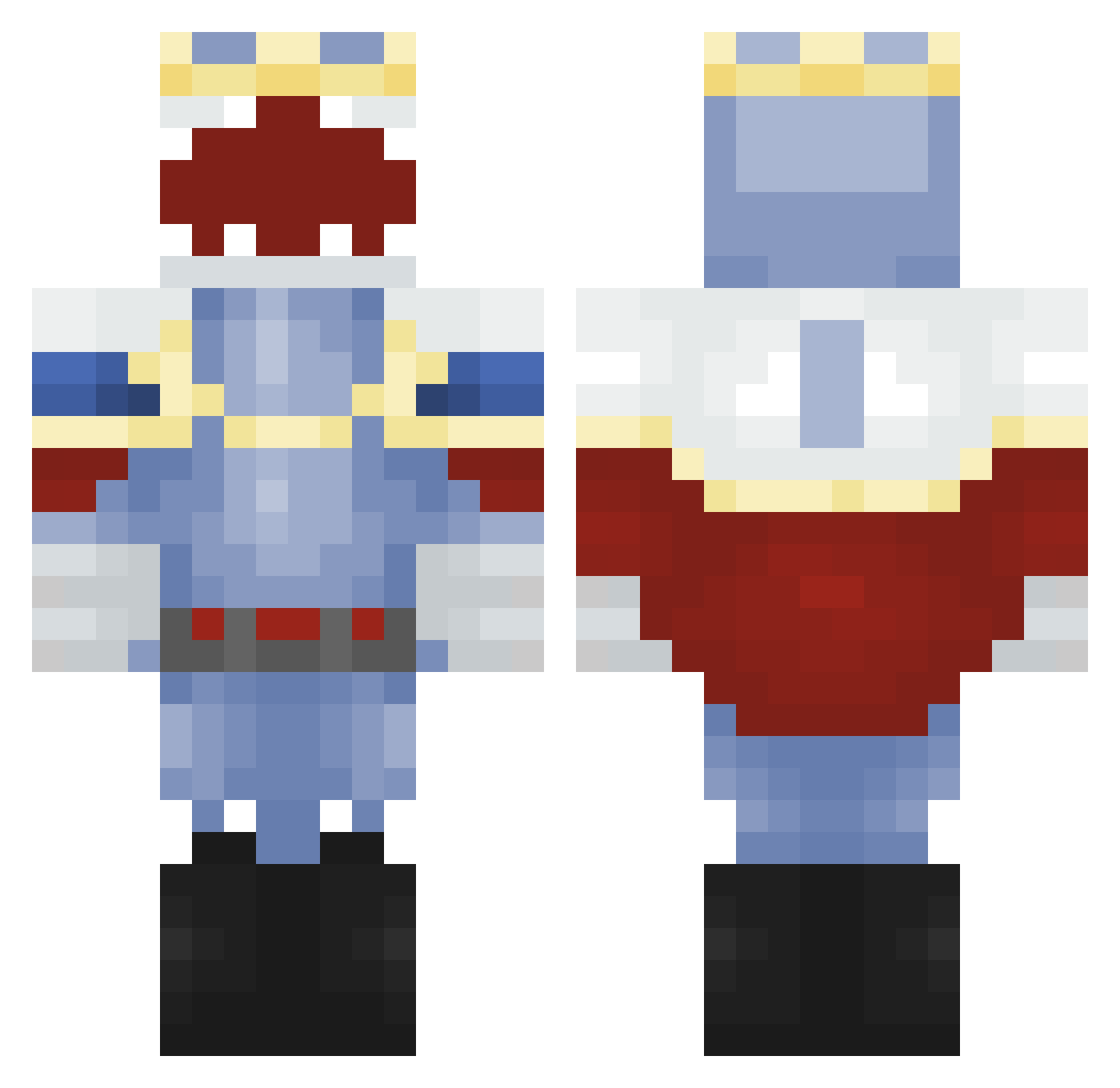 alopias29 Minecraft skin, front and back view
