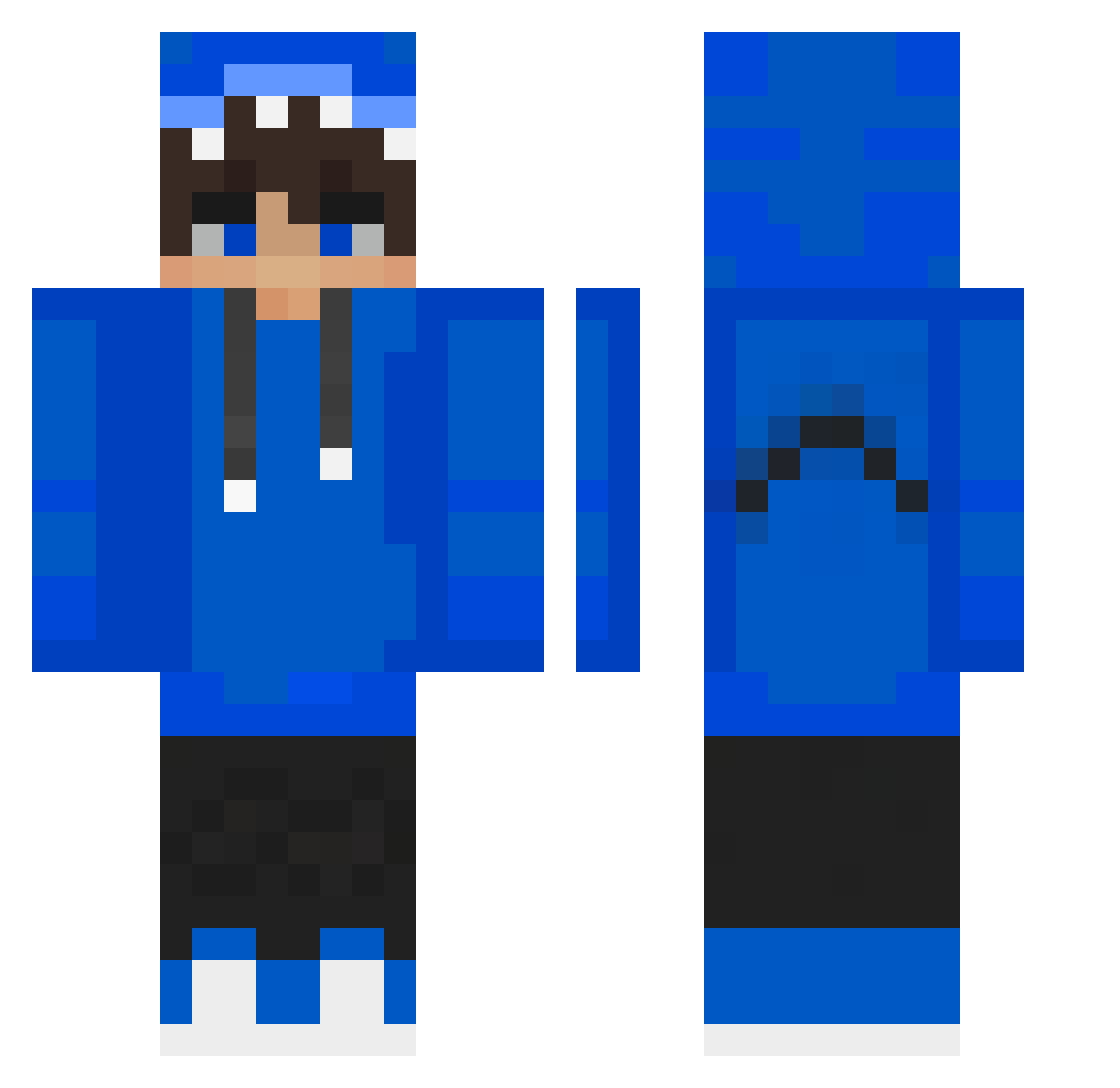 shark_good Minecraft skin, front and back view