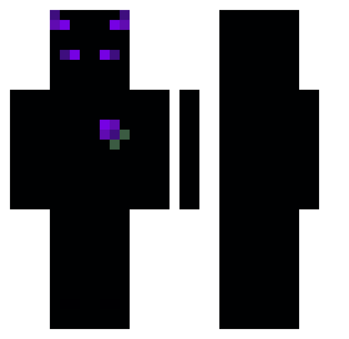 TryM3H4rd Minecraft skin, front and back view