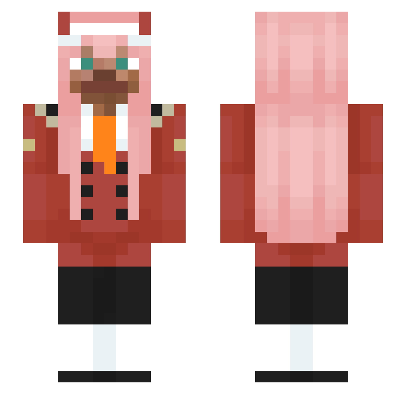 53lira Minecraft skin, front and back view