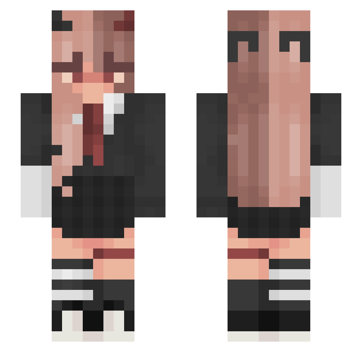 Cloudy_Kat007 Minecraft skin, front and back view