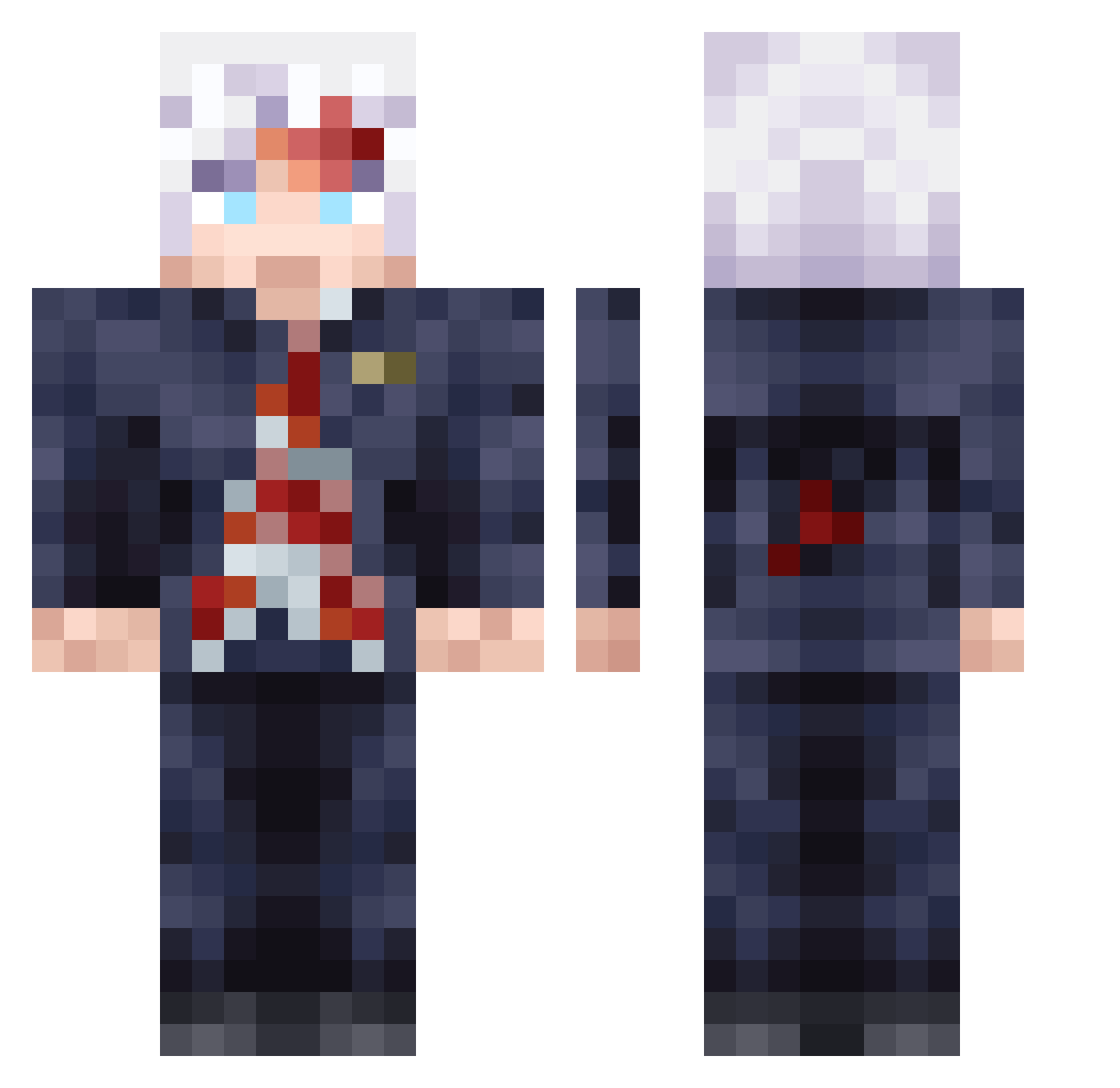 Loveboiii Minecraft skin, front and back view