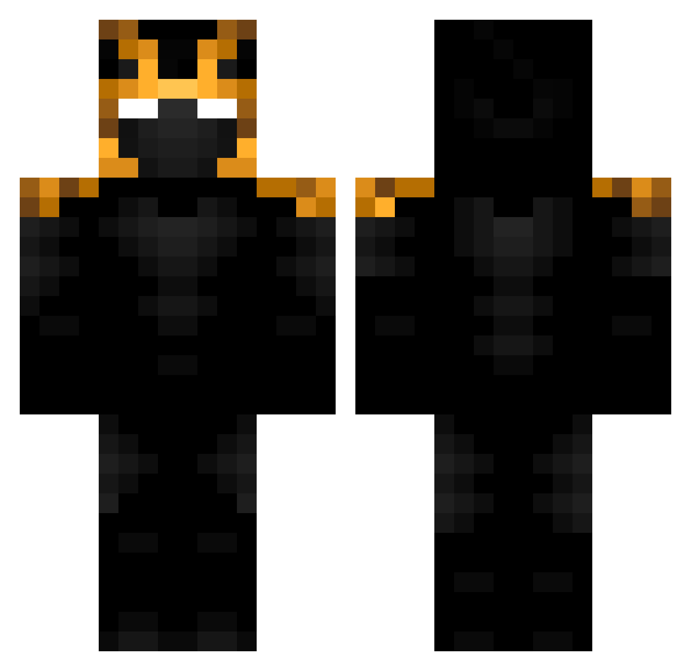 SL0VAN Minecraft skin, front and back view