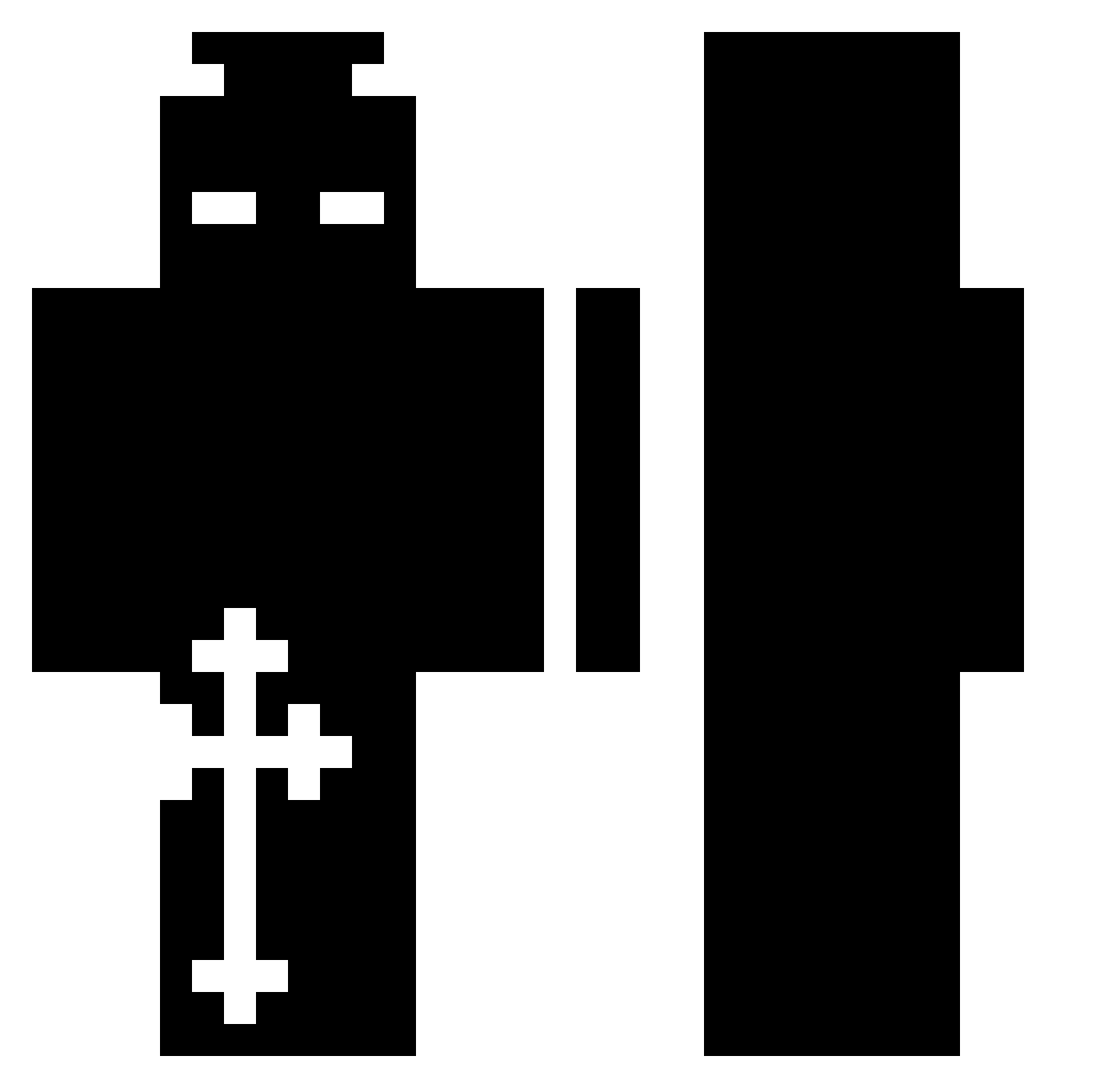 Bahia111 Minecraft skin, front and back view