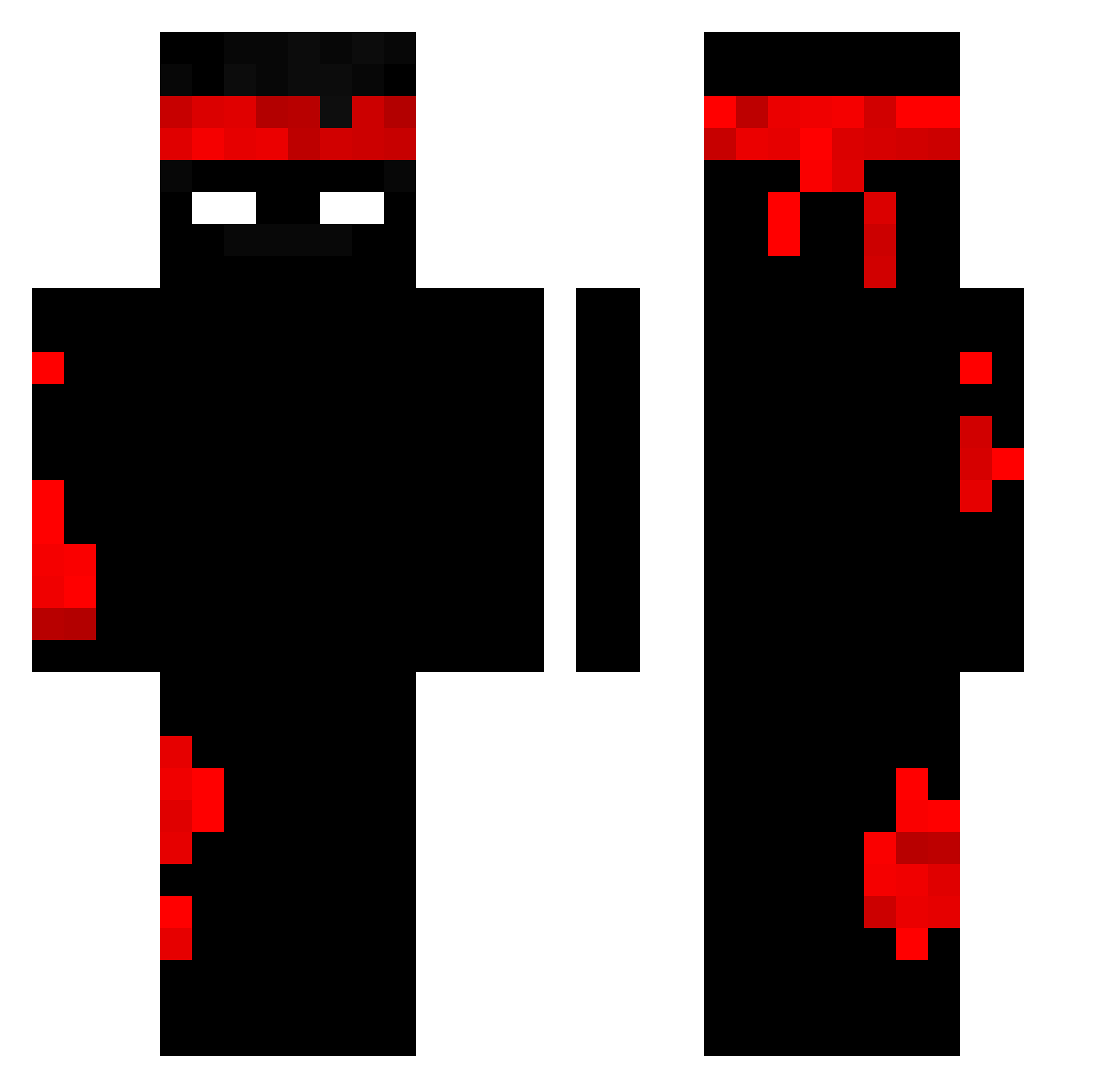 UltrqB3qstMc Minecraft skin, front and back view