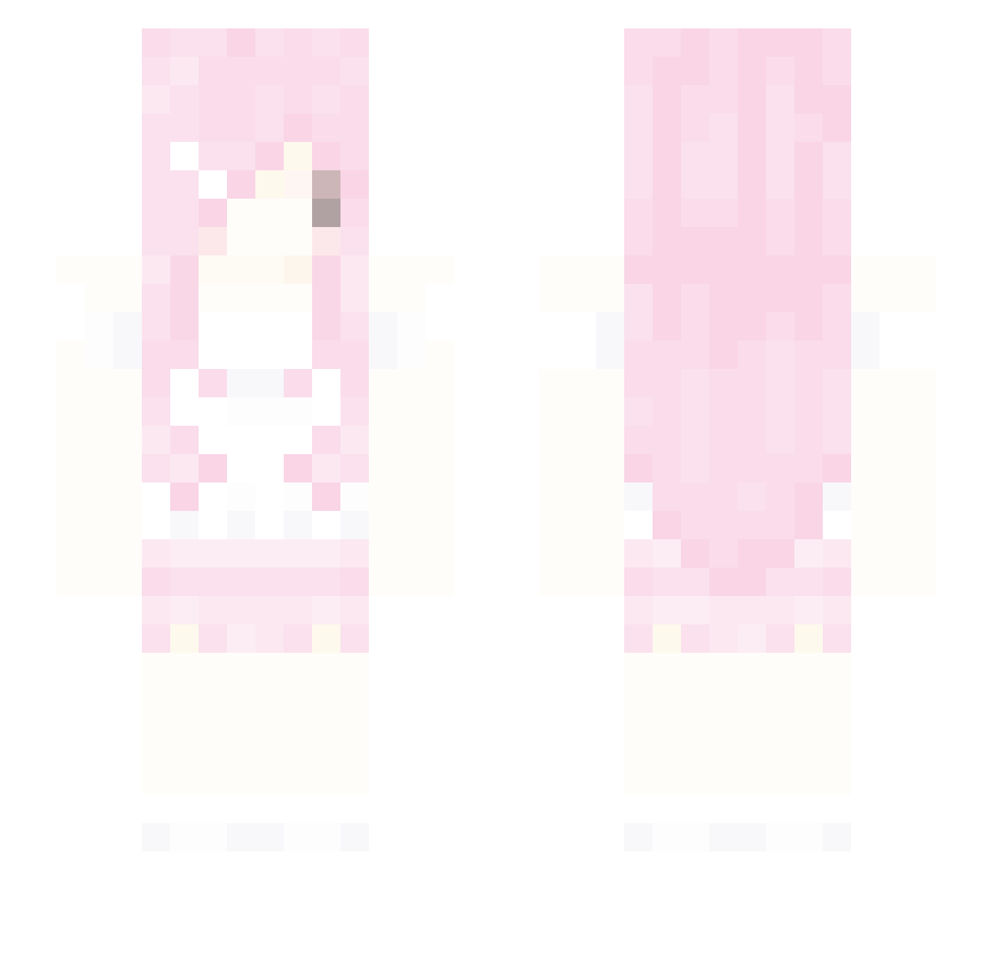 sealsiee Minecraft skin, front and back view