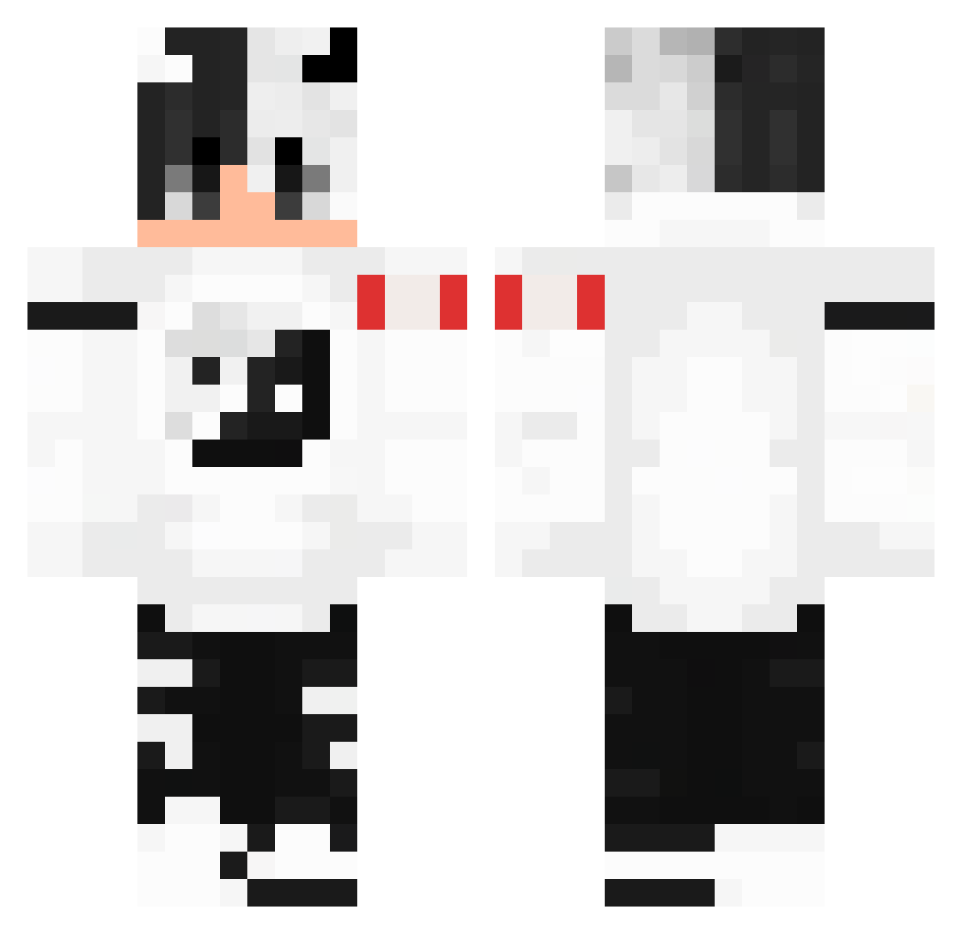 itz_spary Minecraft skin, front and back view