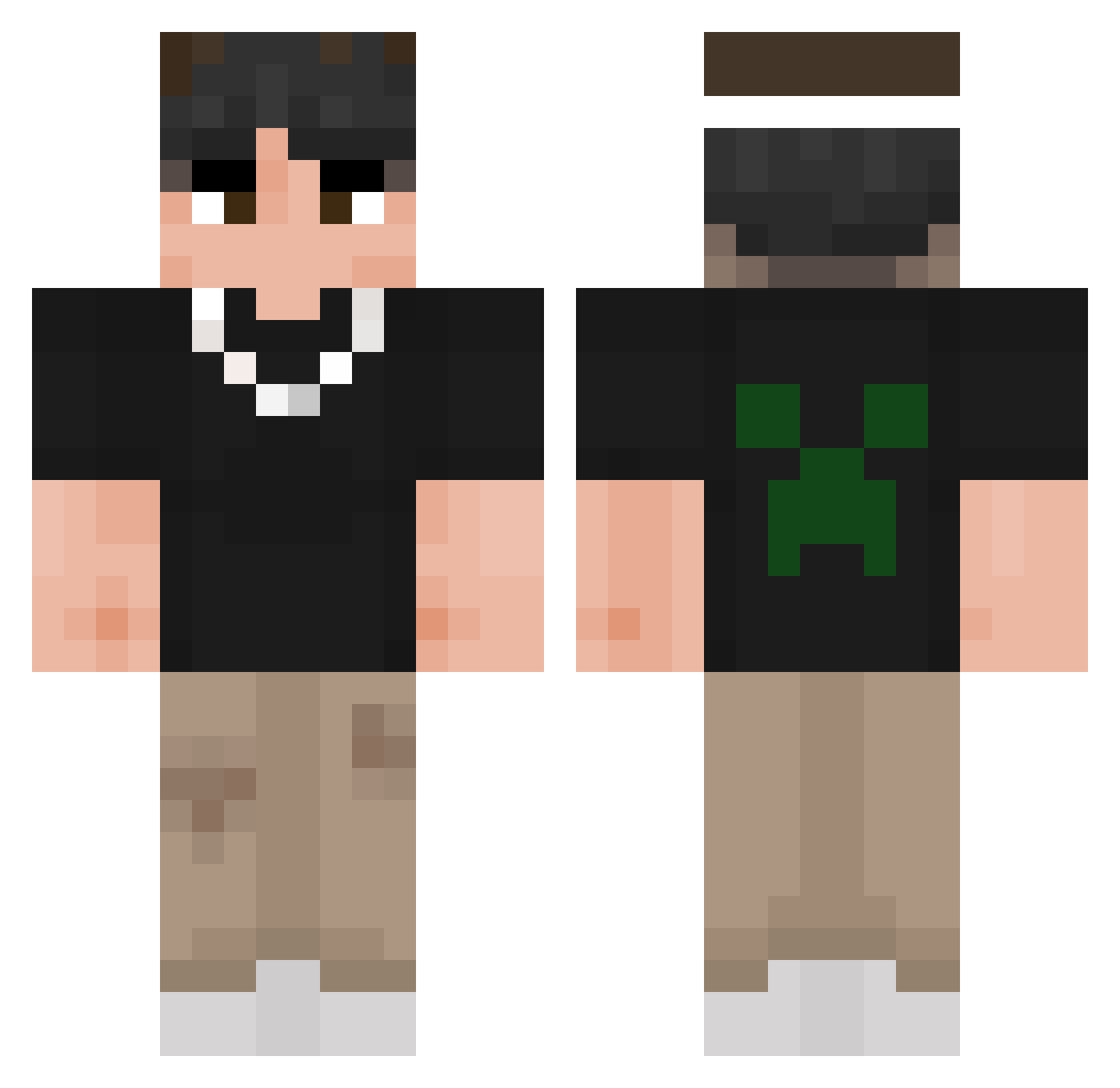 Rendenn_ Minecraft skin, front and back view