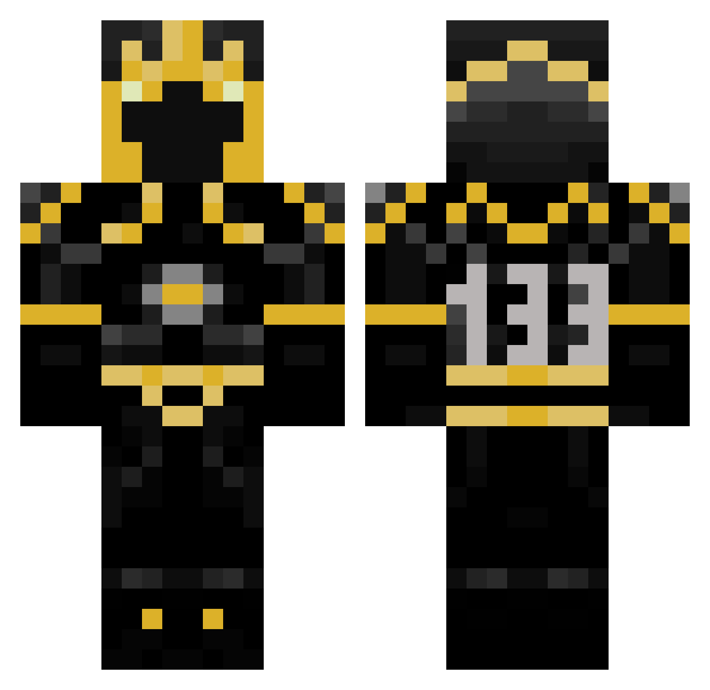 TKLeone Minecraft skin, front and back view