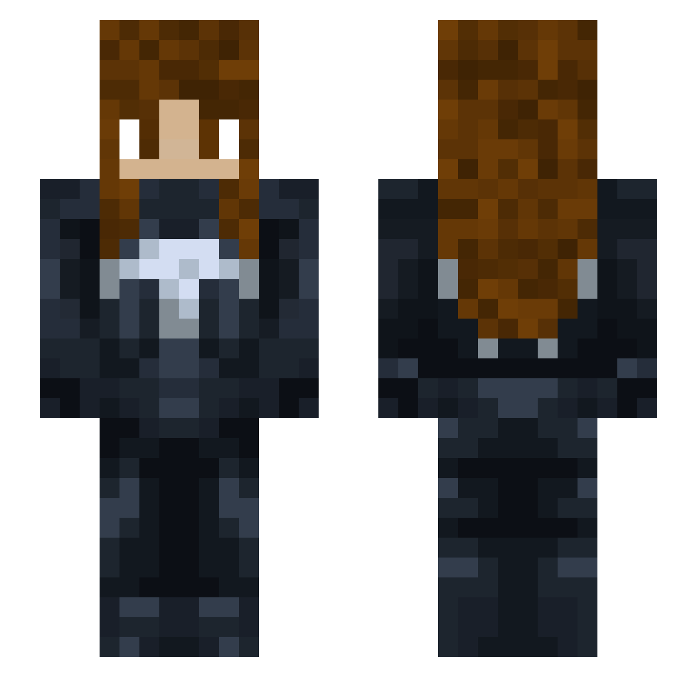 z244 Minecraft skin, front and back view