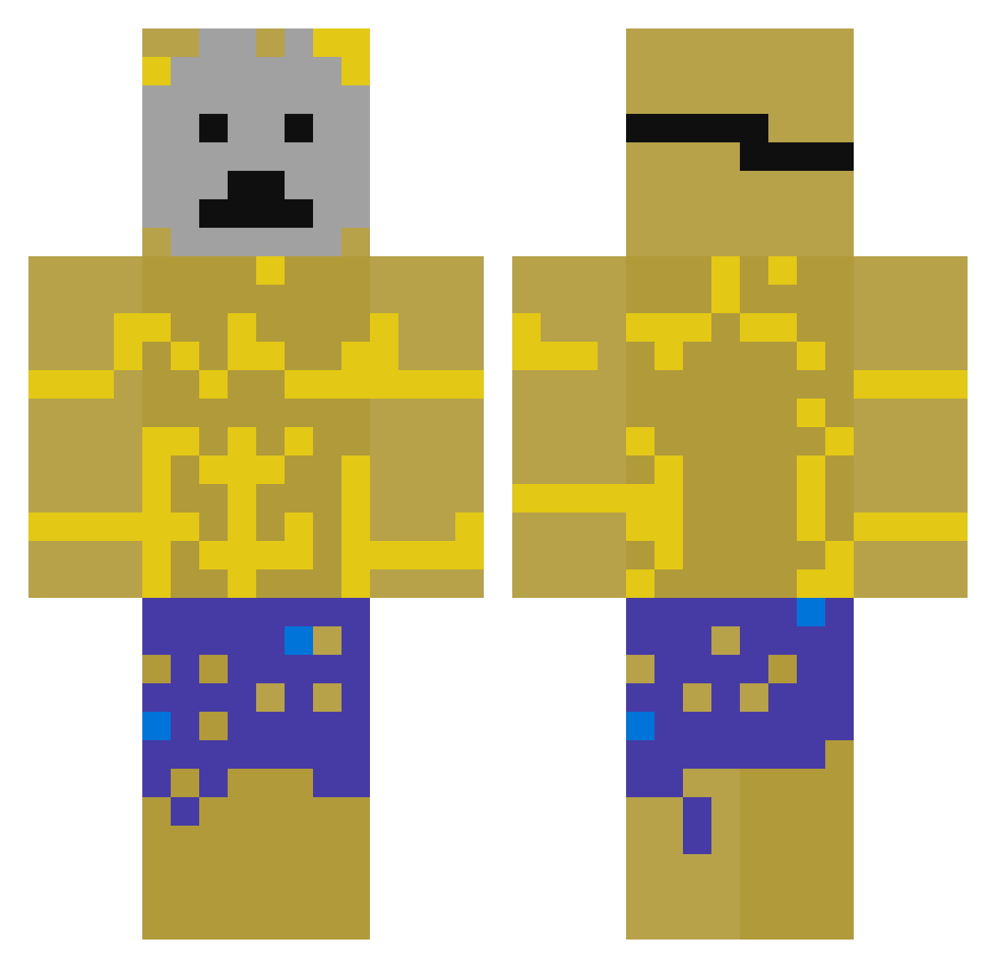 Zeta_Mc_ Minecraft skin, front and back view