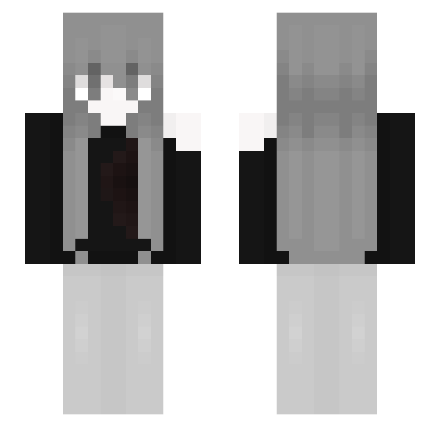 _HisLily Minecraft skin, front and back view