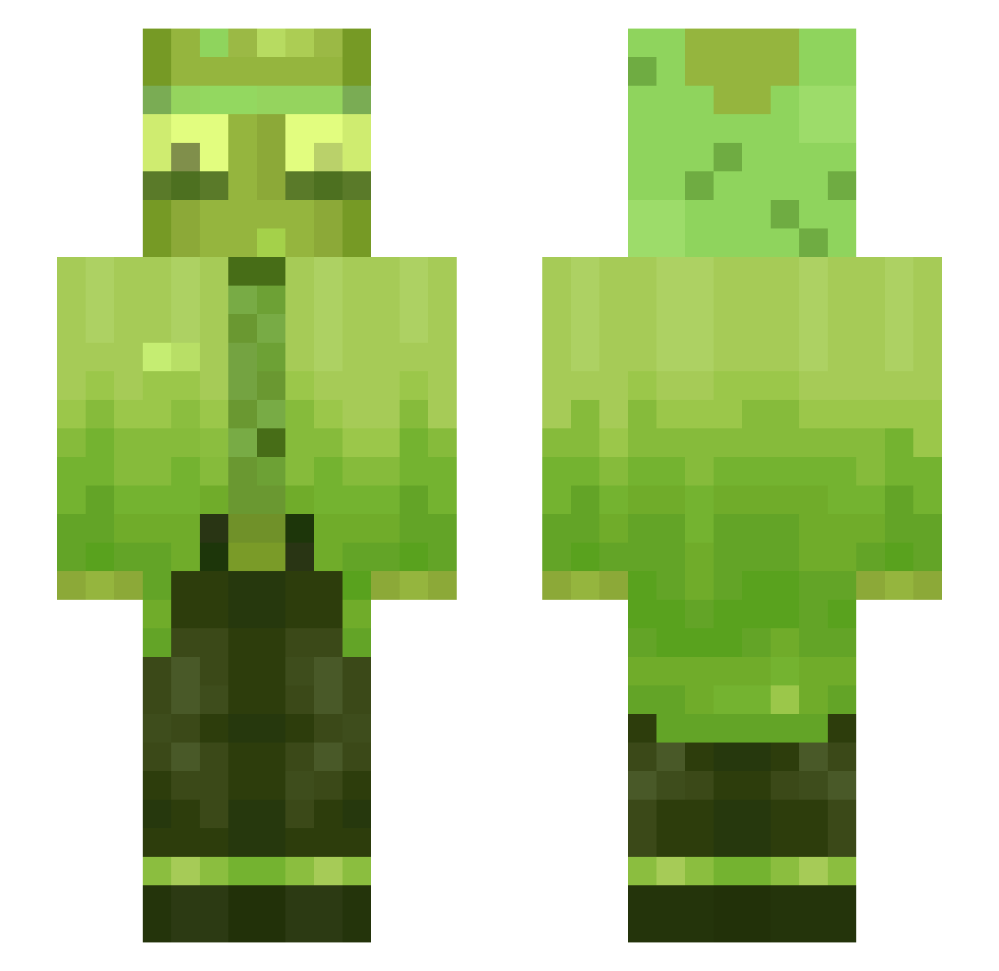 splashsmaler Minecraft skin, front and back view