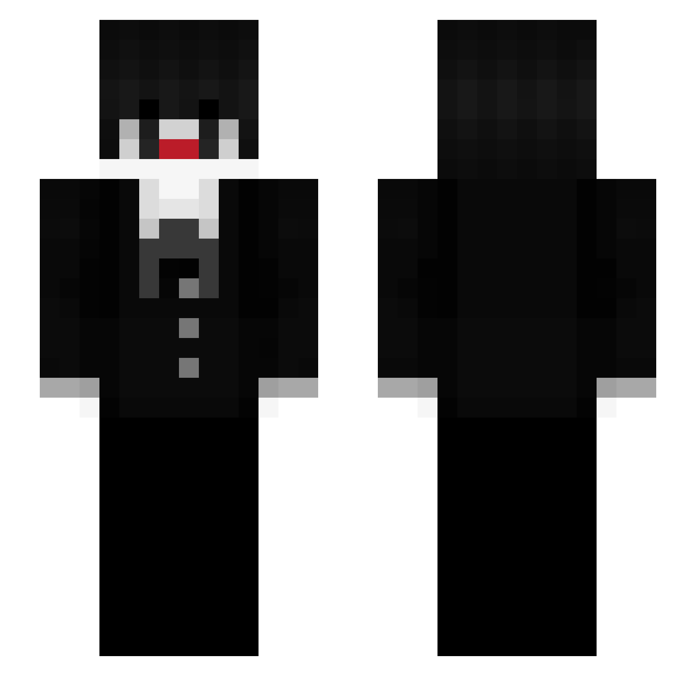 Frosty_Notify Minecraft skin, front and back view