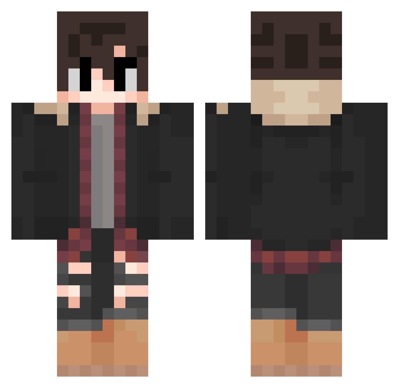 CKreus_ Minecraft skin, front and back view