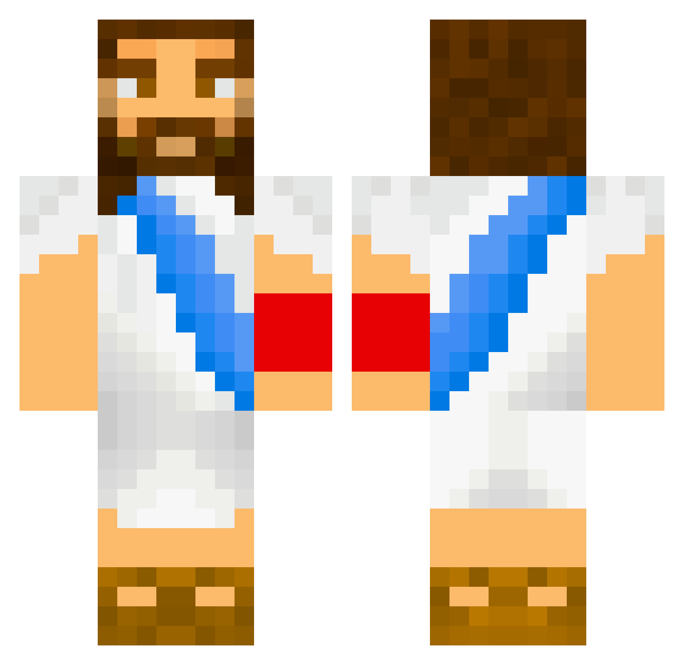 LouisG54 Minecraft skin, front and back view