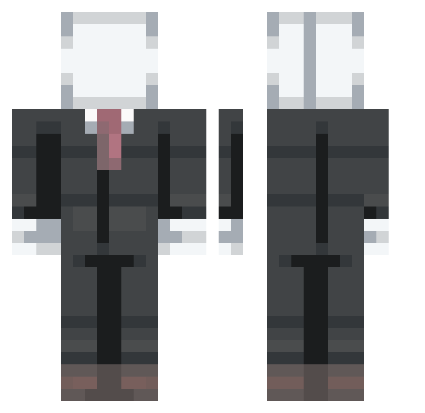 charliep34 Minecraft skin, front and back view
