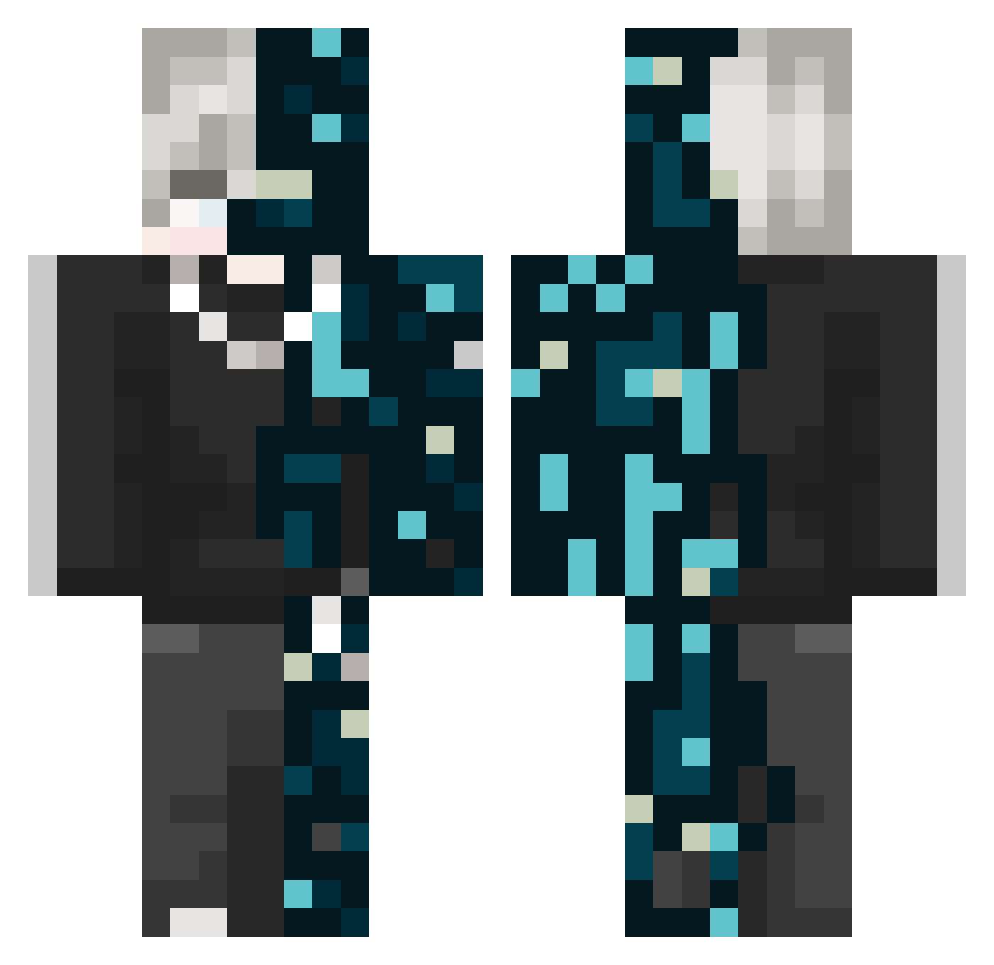 eclipse65478 Minecraft skin, front and back view