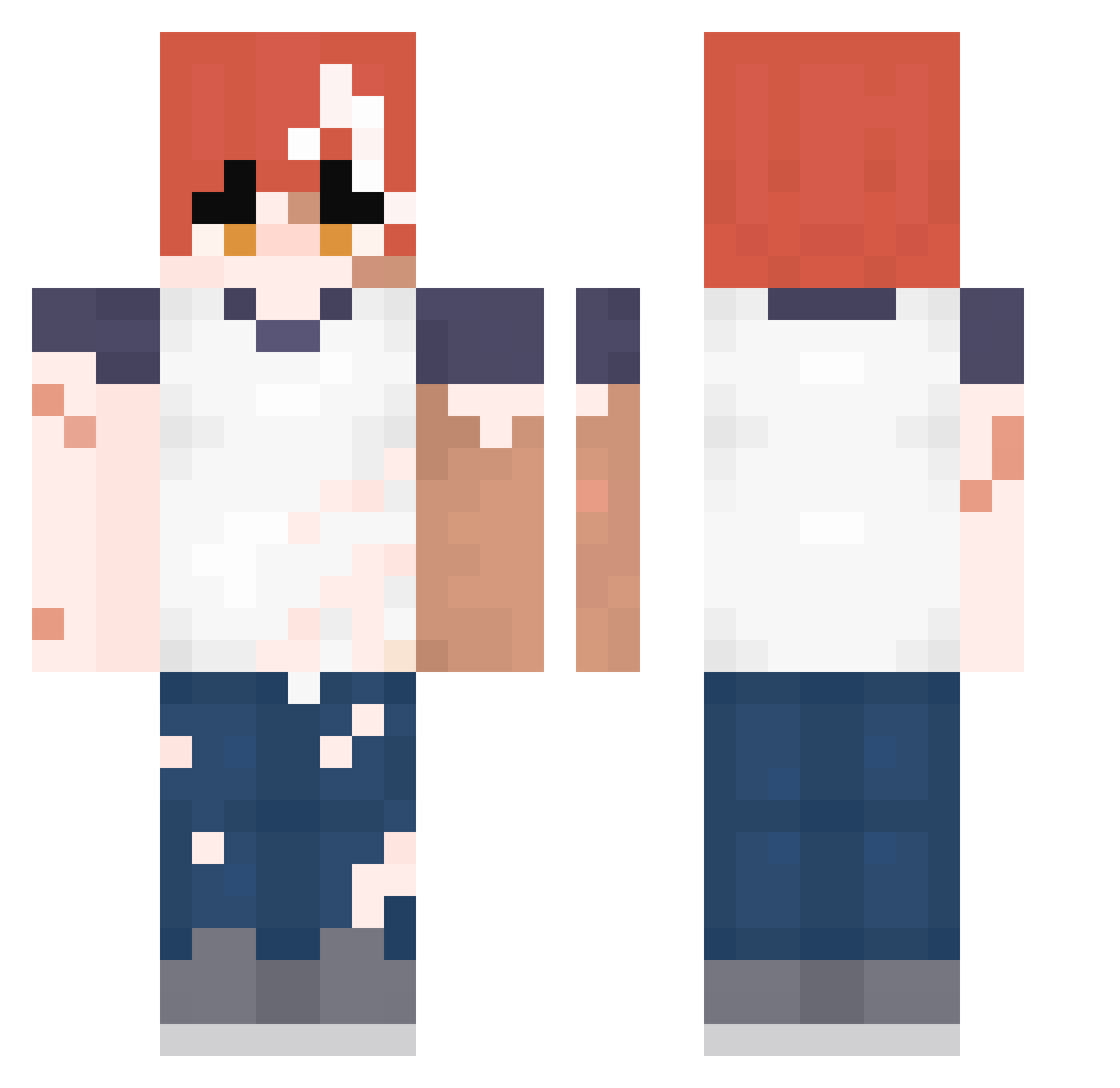1010070 Minecraft skin, front and back view