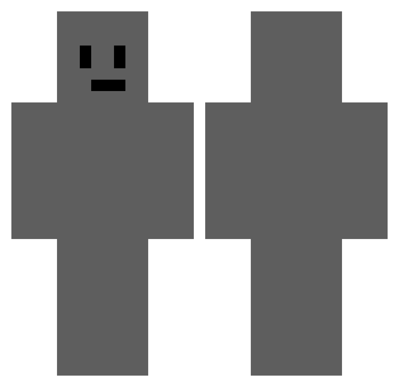 virstultus Minecraft skin, front and back view