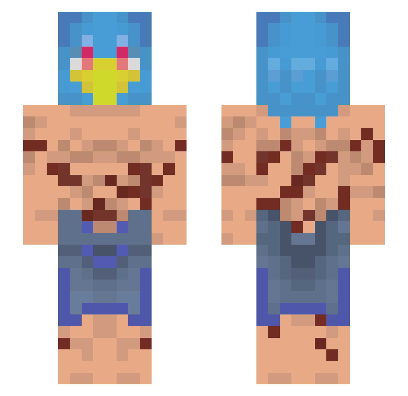 Liamnoah118 Minecraft skin, front and back view