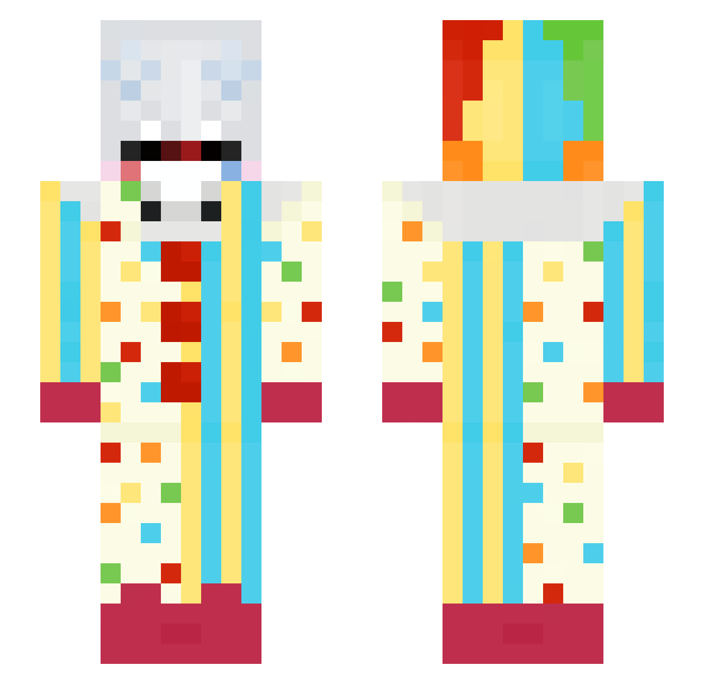 Phoampiafvah Minecraft skin, front and back view