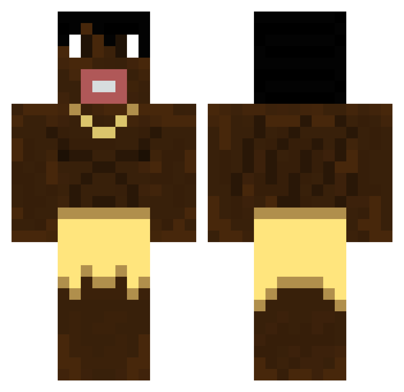 colinfrfrfr Minecraft skin, front and back view