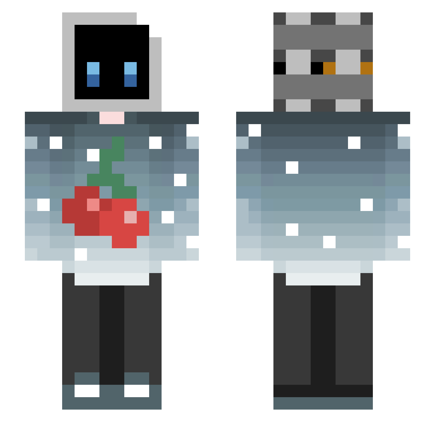 Iwanhag_ Minecraft skin, front and back view