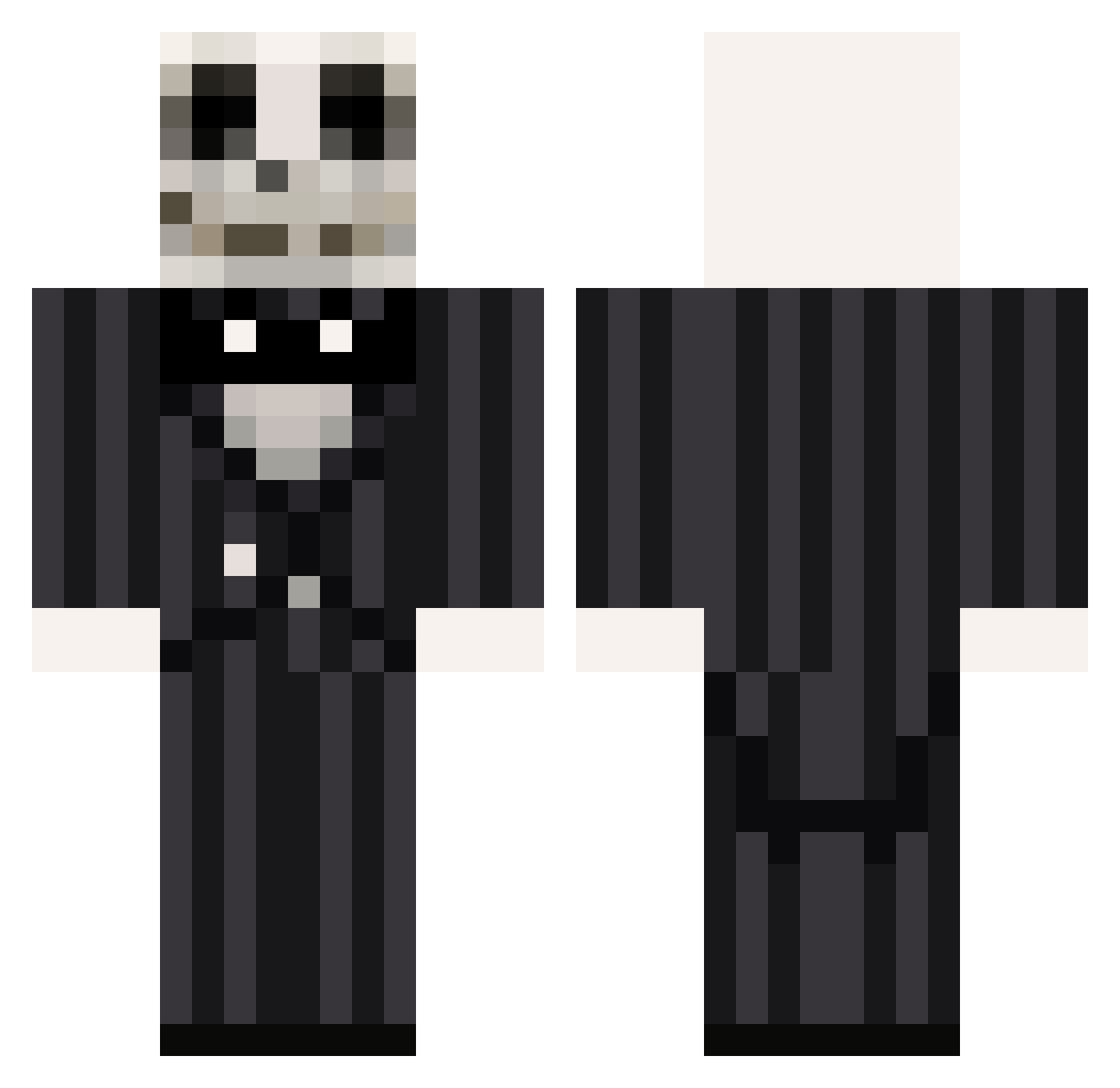 ak47DROPPED Minecraft skin, front and back view