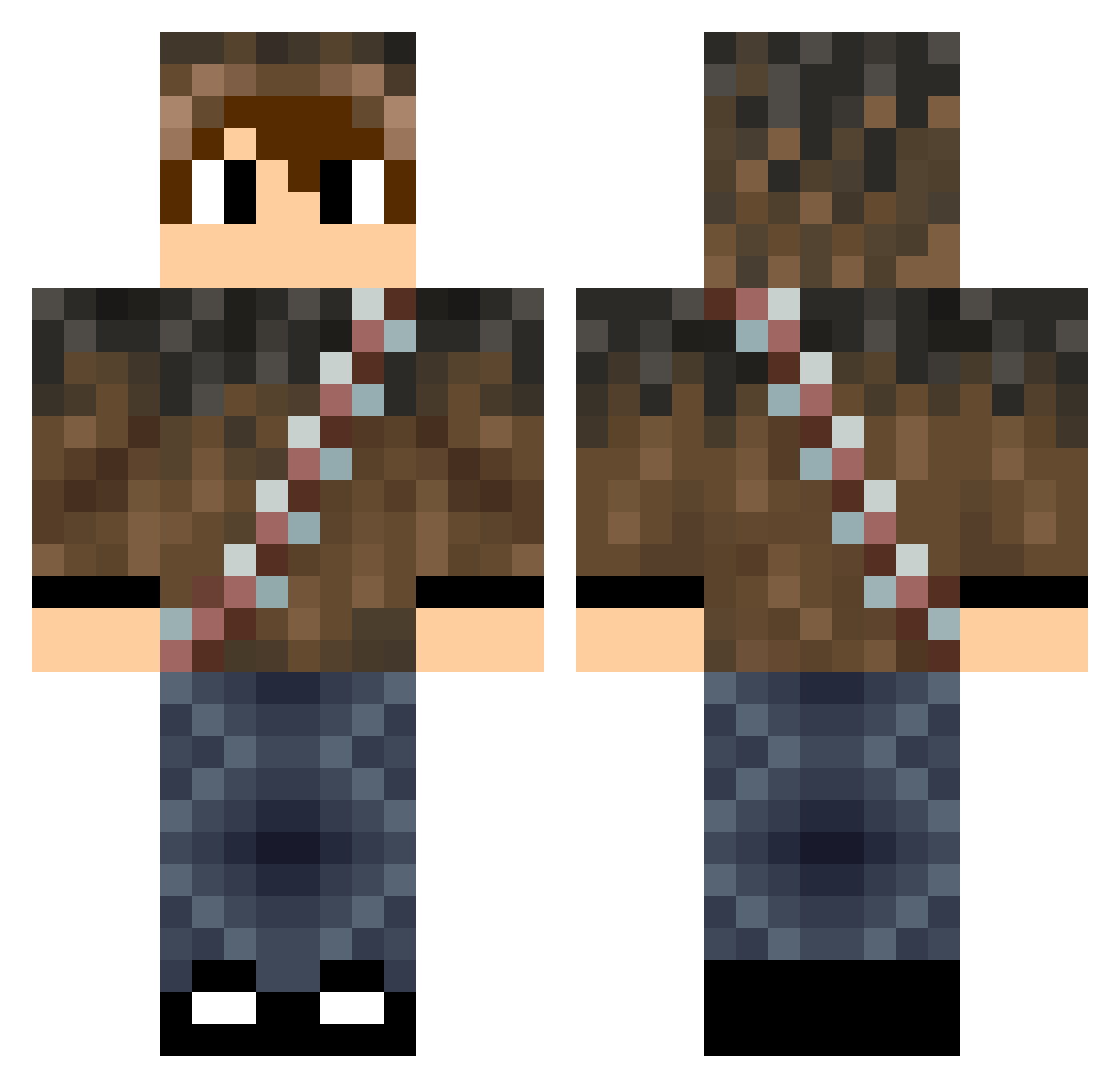 Die_Einhoit Minecraft skin, front and back view