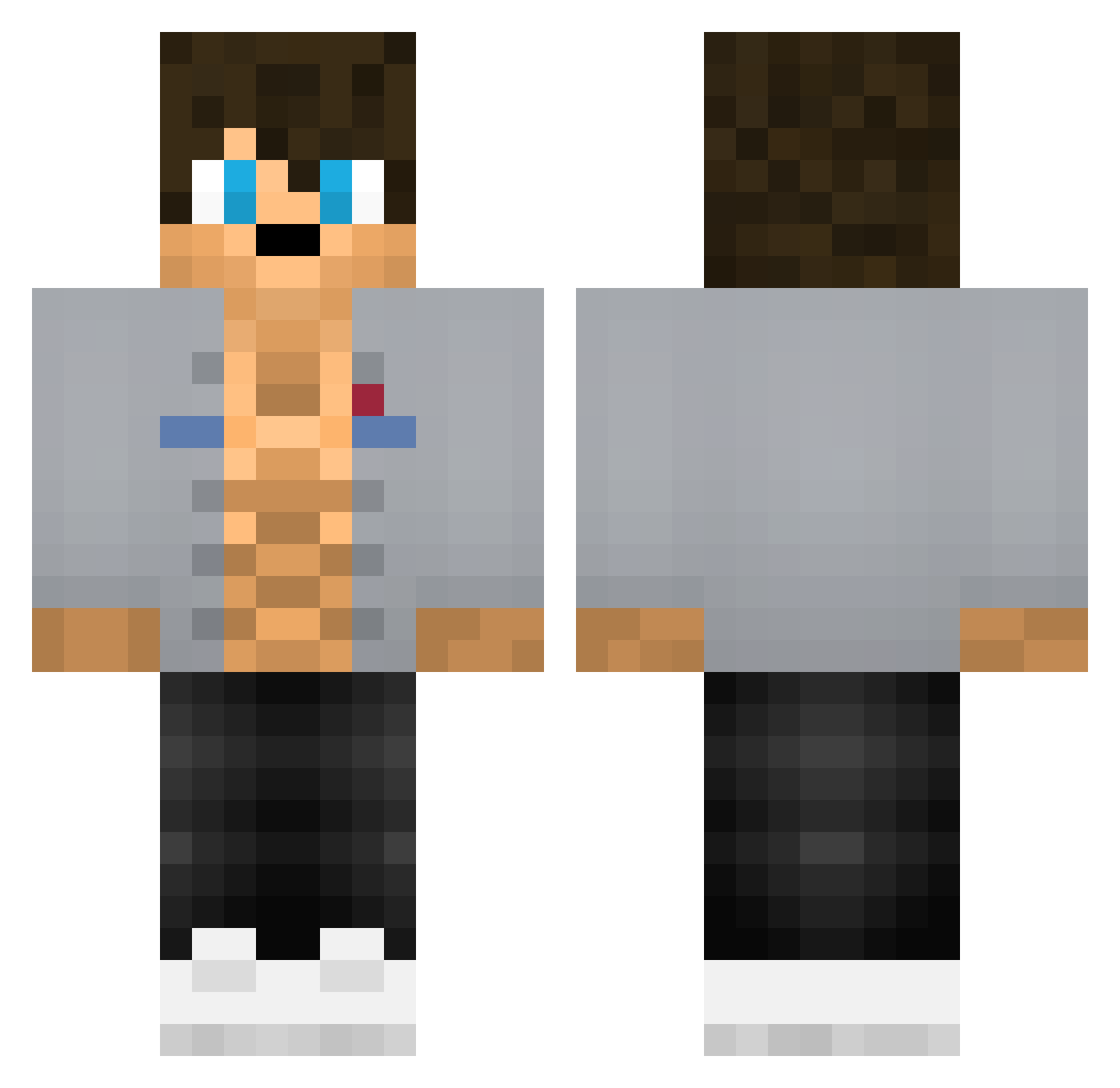 anderssorheim Minecraft skin, front and back view