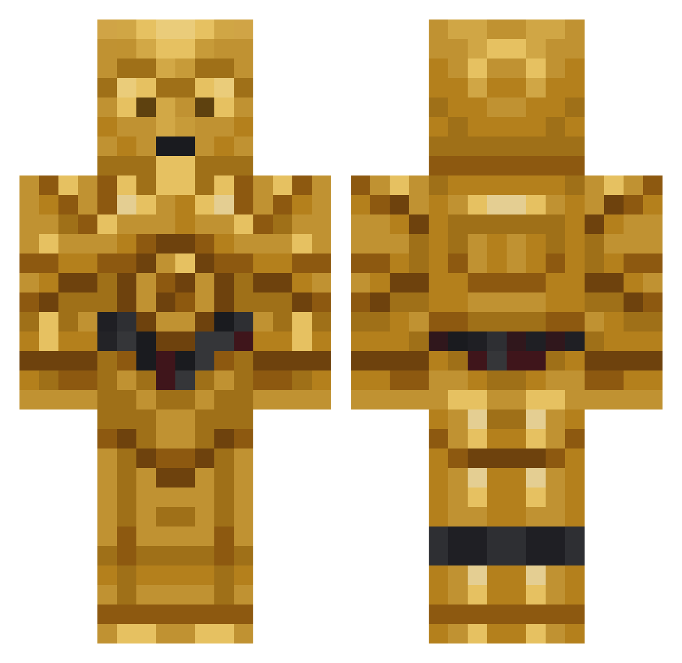 Mattecassa_ Minecraft skin, front and back view