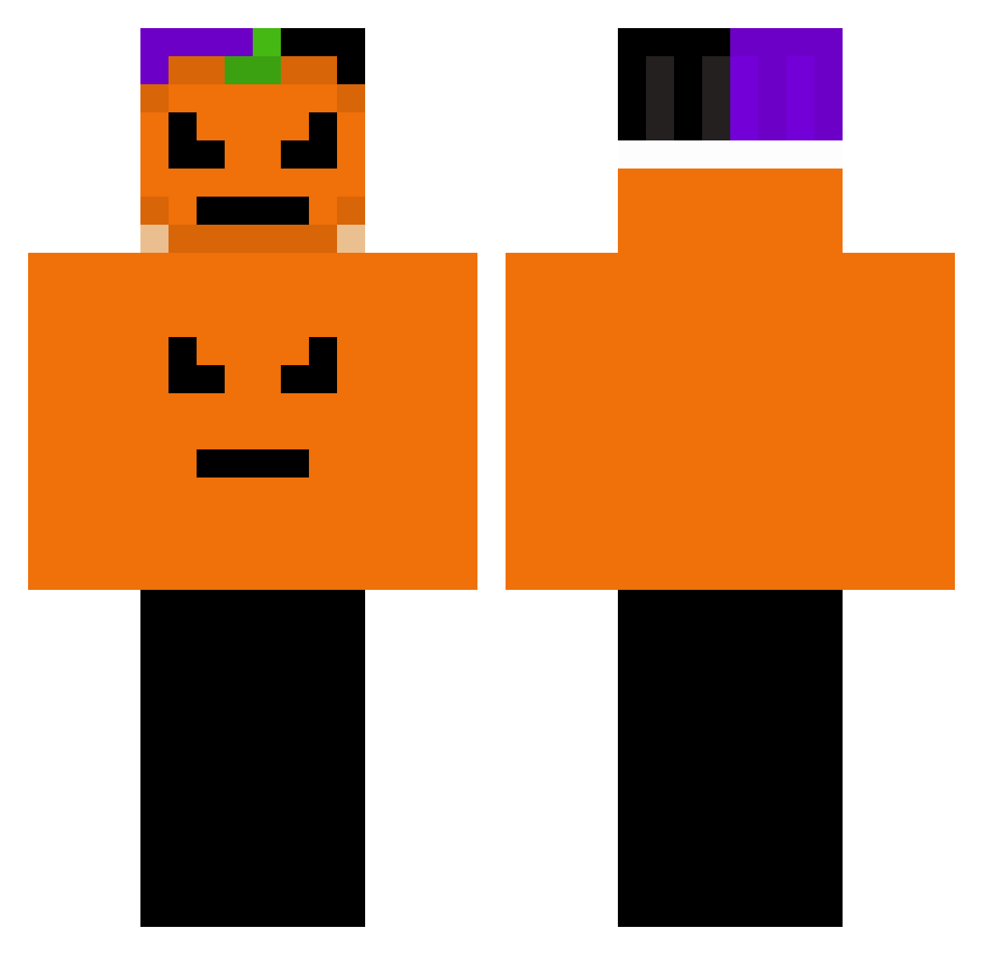 SteezeGuy Minecraft skin, front and back view
