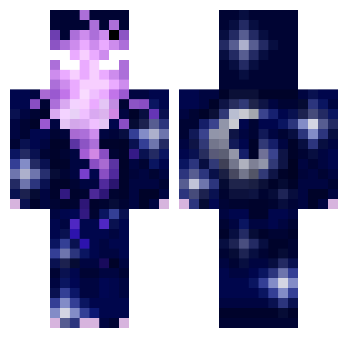 MrTallOaks Minecraft skin, front and back view
