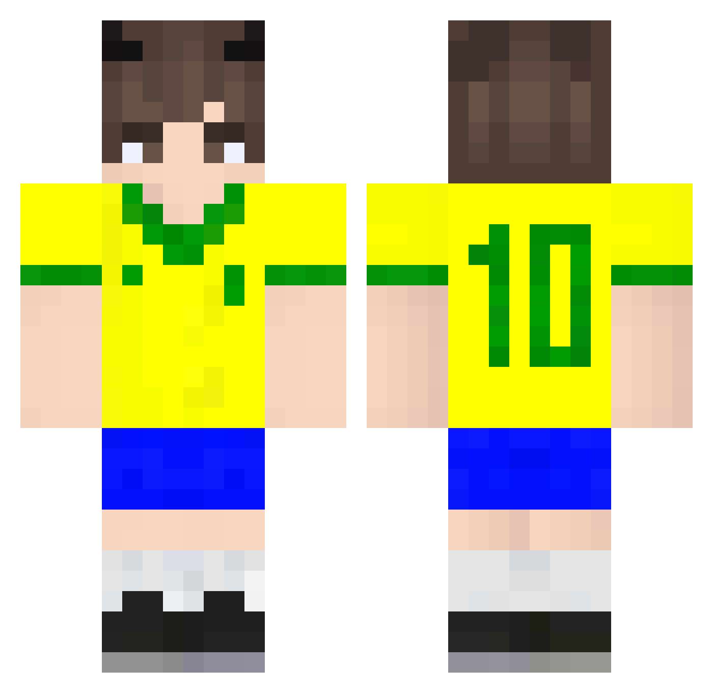 Davi_DM Minecraft skin, front and back view