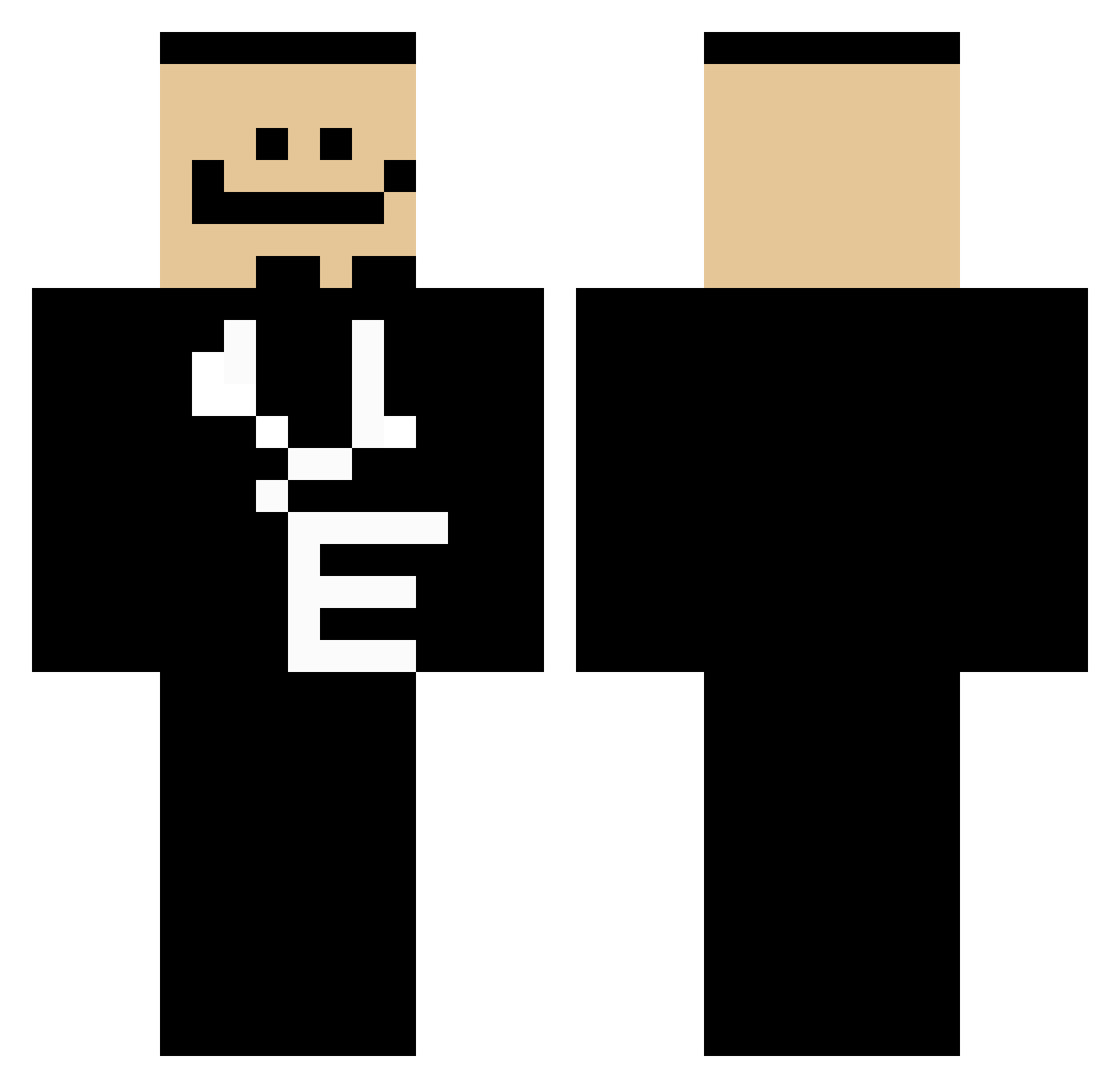 literallygod_ Minecraft skin, front and back view