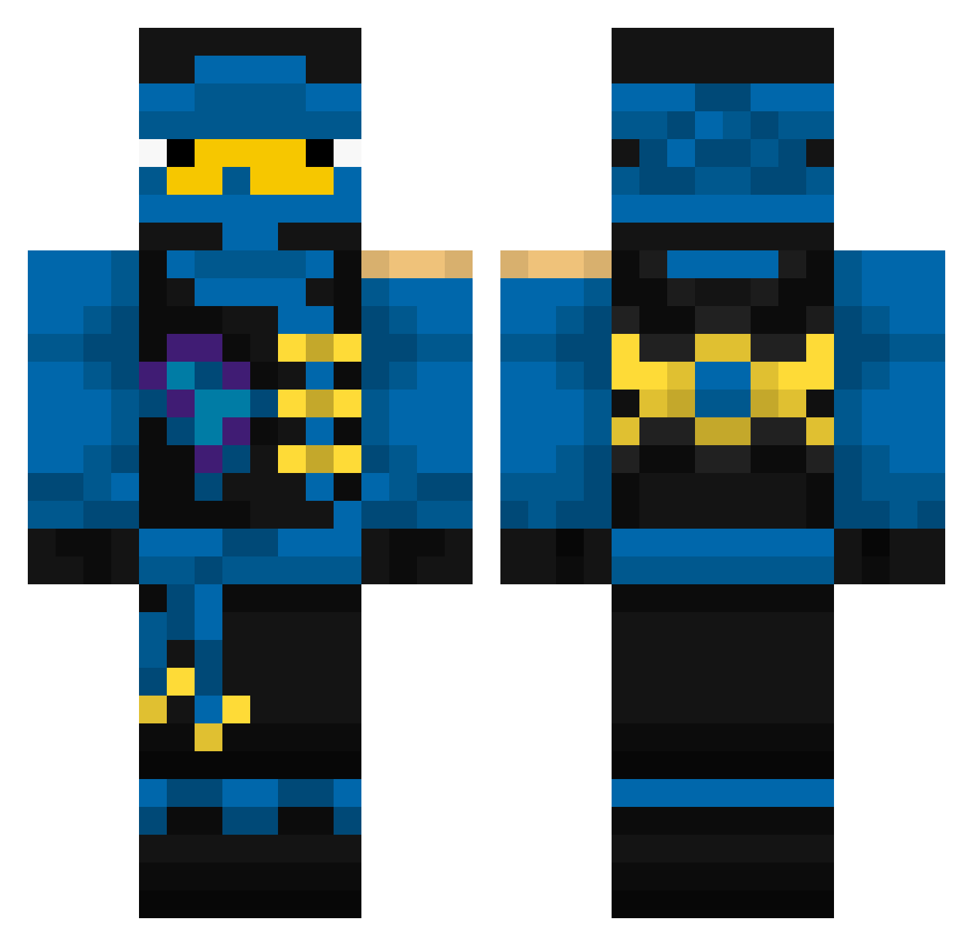 Joshy_001 Minecraft skin, front and back view