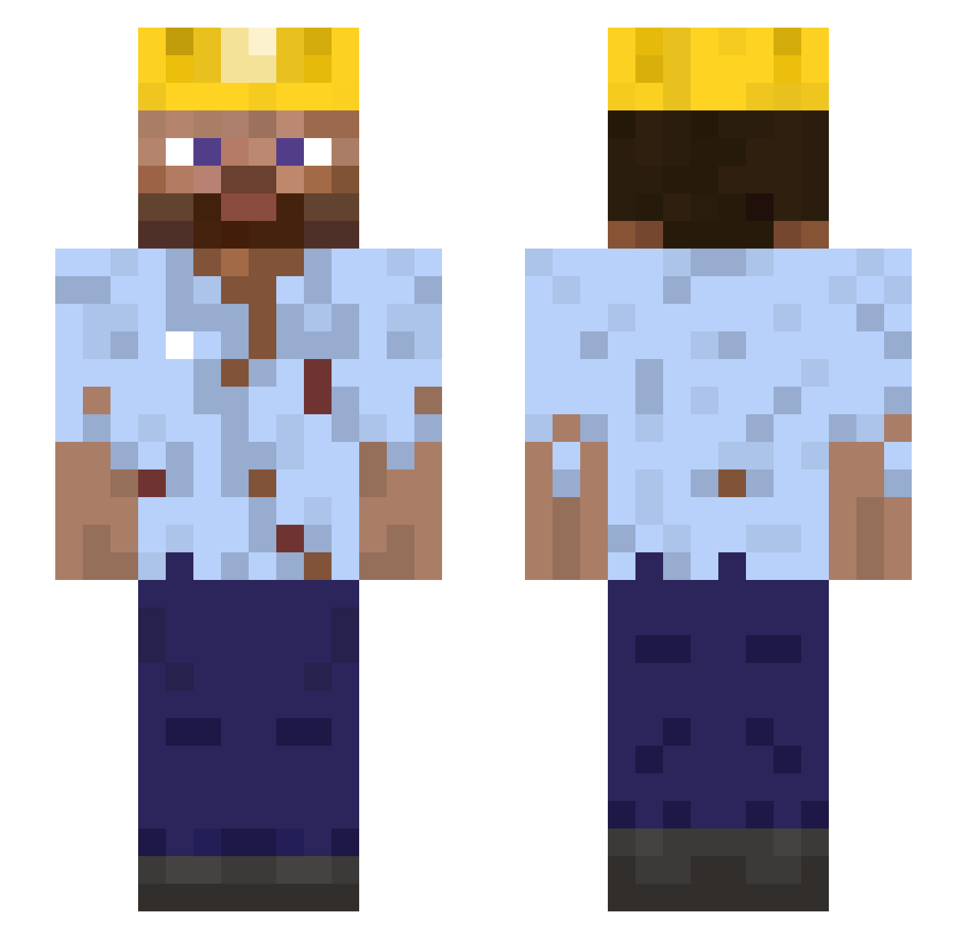 imJoost Minecraft skin, front and back view