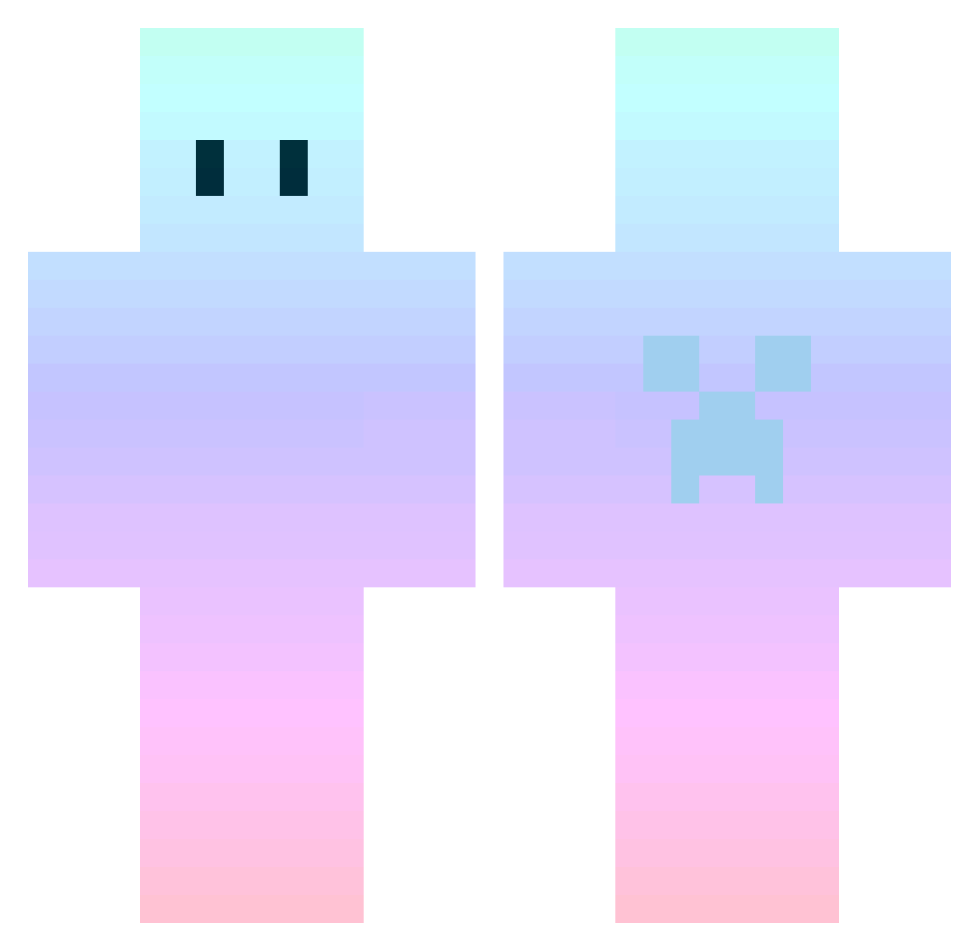 yaya_5 Minecraft skin, front and back view