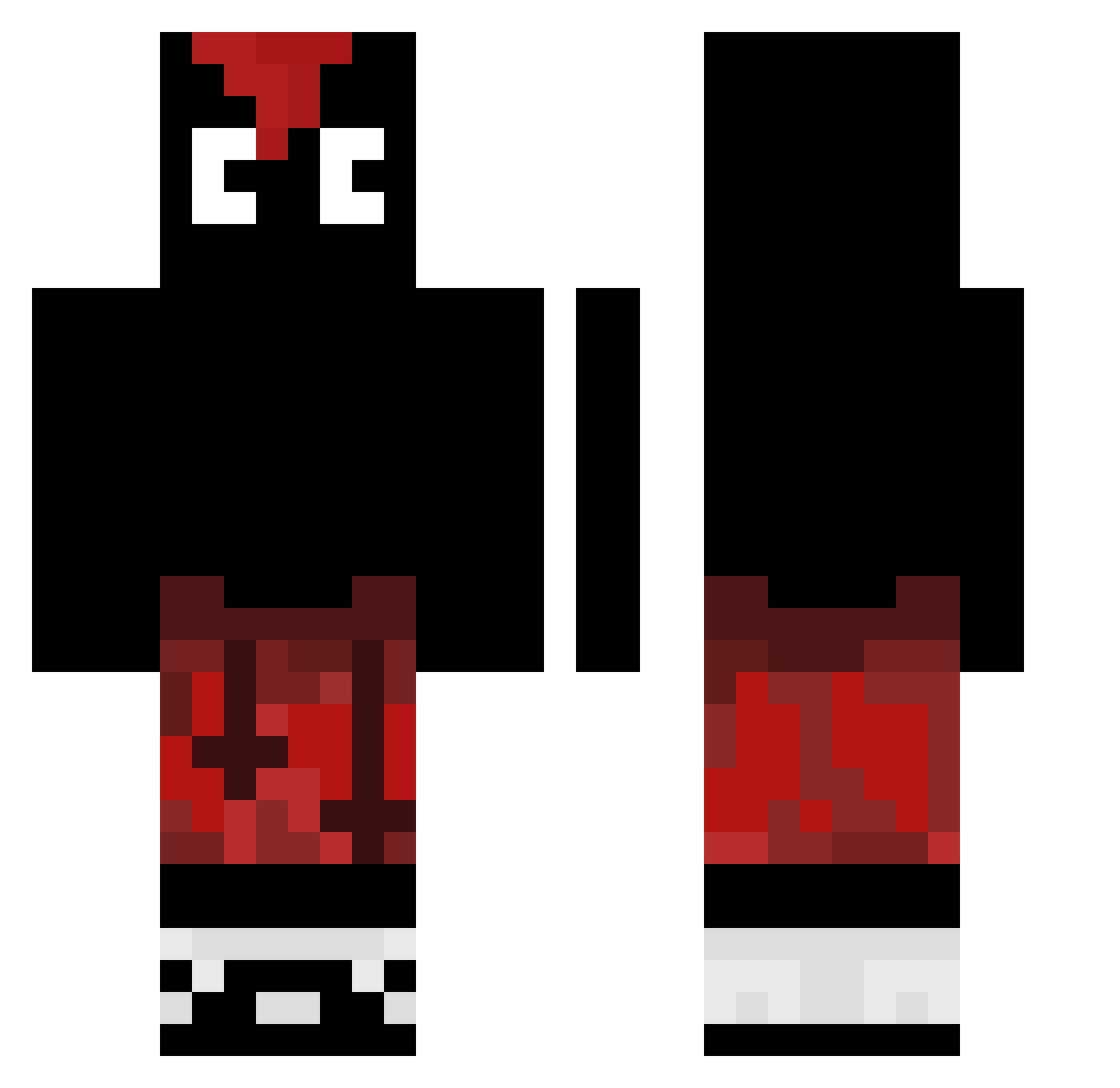 OhSullyy Minecraft skin, front and back view
