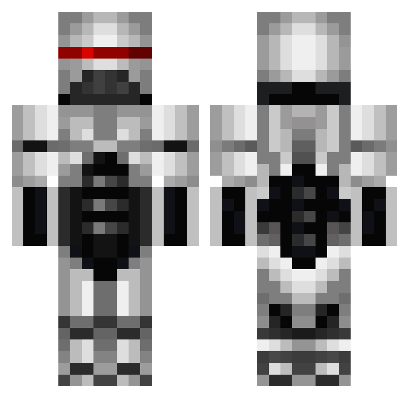olllieer Minecraft skin, front and back view