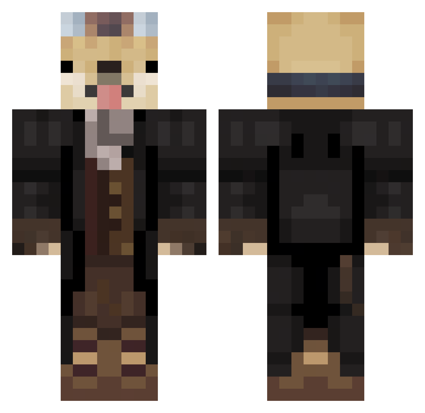 amordavidadaisa Minecraft skin, front and back view