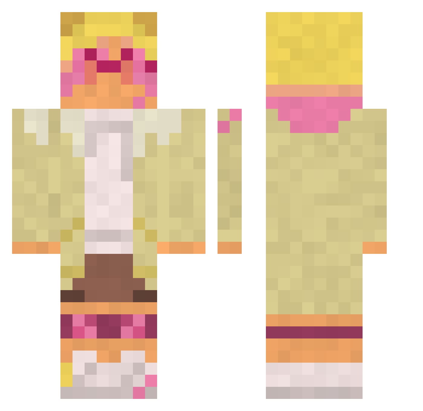 alrgambino Minecraft skin, front and back view